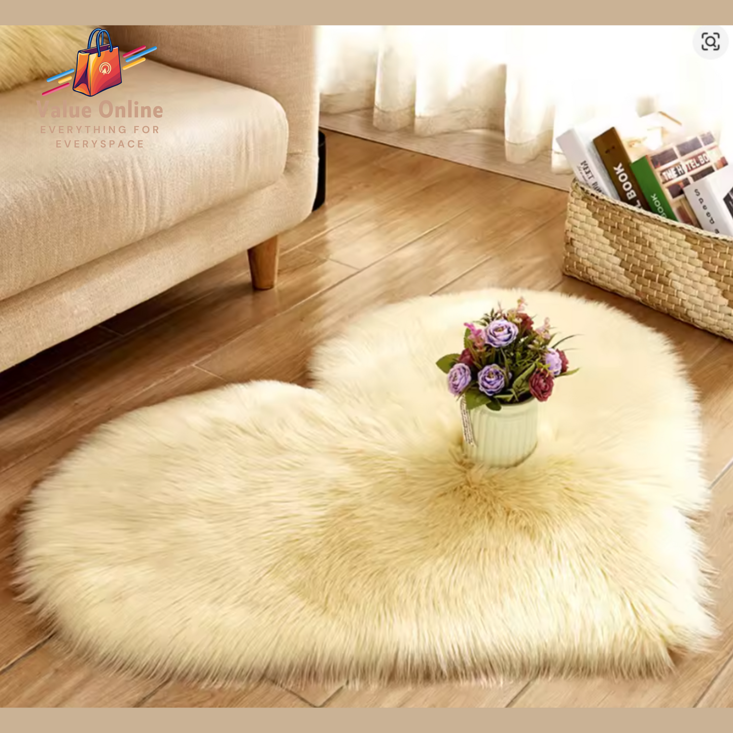 Plush Carpet Heart Shaped Faux Fur Rug Imitation Wool Christmas Coffee Table Living NZ