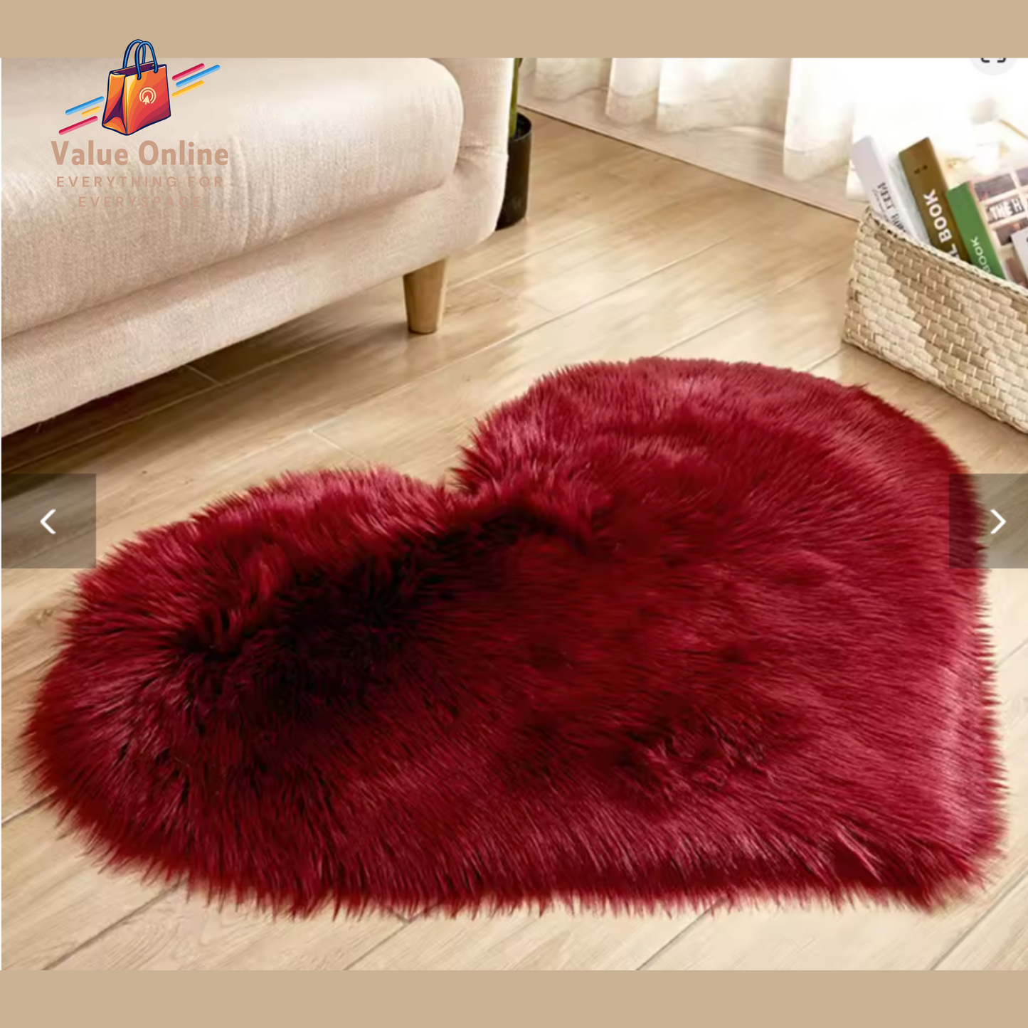 Plush Carpet Heart Shaped Faux Fur Rug Imitation Wool Christmas Coffee Table Living NZ