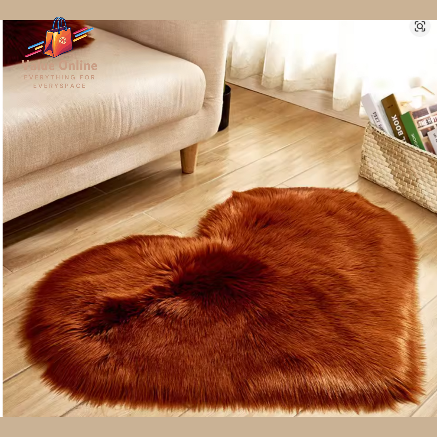 Plush Carpet Heart Shaped Faux Fur Rug Imitation Wool Christmas Coffee Table Living NZ