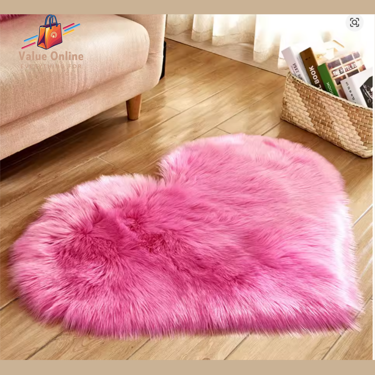 Plush Carpet Heart Shaped Faux Fur Rug Imitation Wool Christmas Coffee Table Living NZ