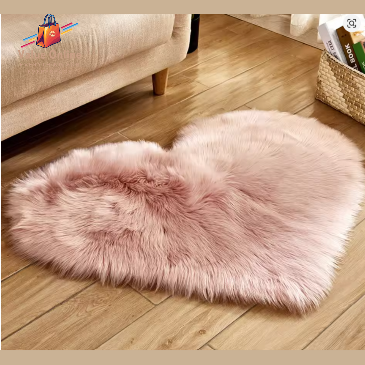 Plush Carpet Heart Shaped Faux Fur Rug Imitation Wool Christmas Coffee Table Living NZ
