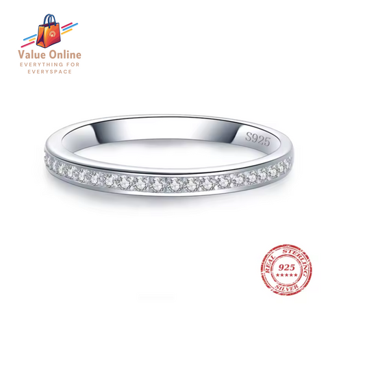 Classic Simple 100% 925 Sterling Silver Rings