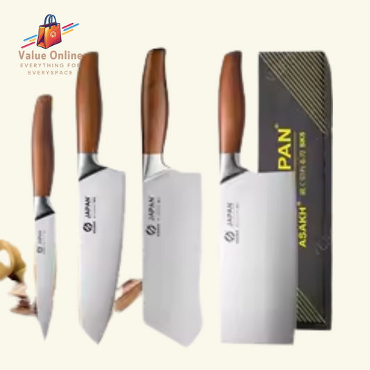 VLEO Japanese Professional Chef Knife Stainless Steel Chopping Meat Cleaver Fruit Peeling Slicing Boning Knife Kitchen Tool