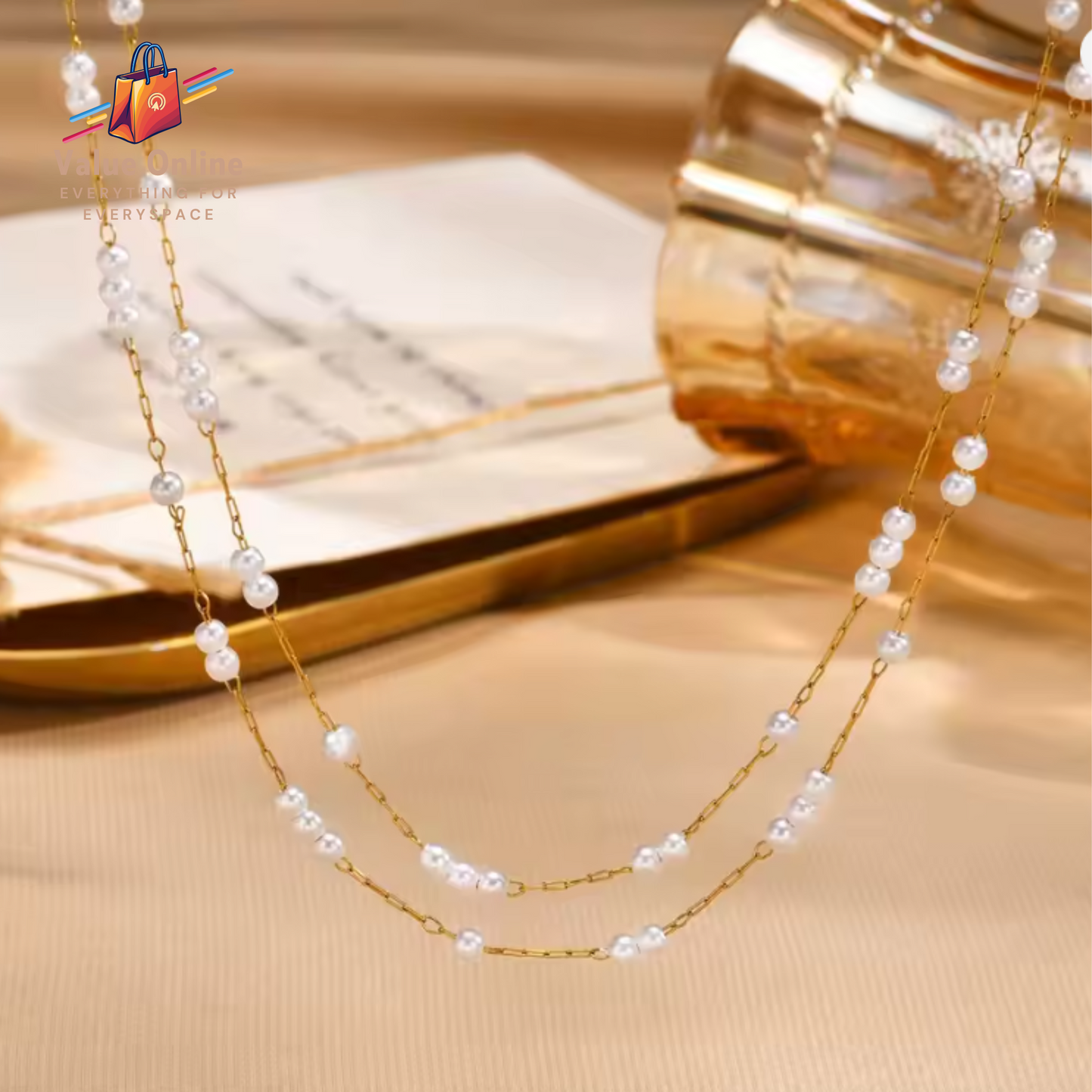 Elegant Imitation Pearls Necklace For Women