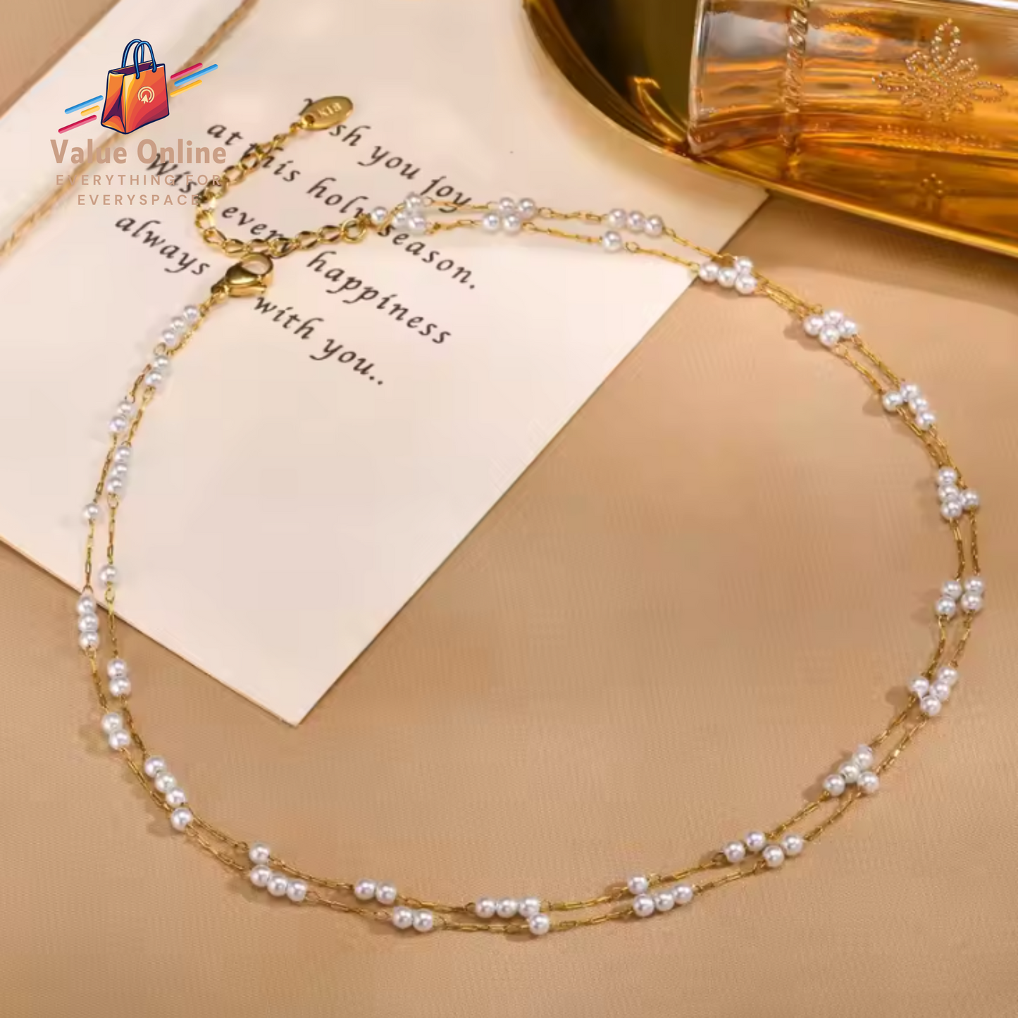 Elegant Imitation Pearls Necklace For Women