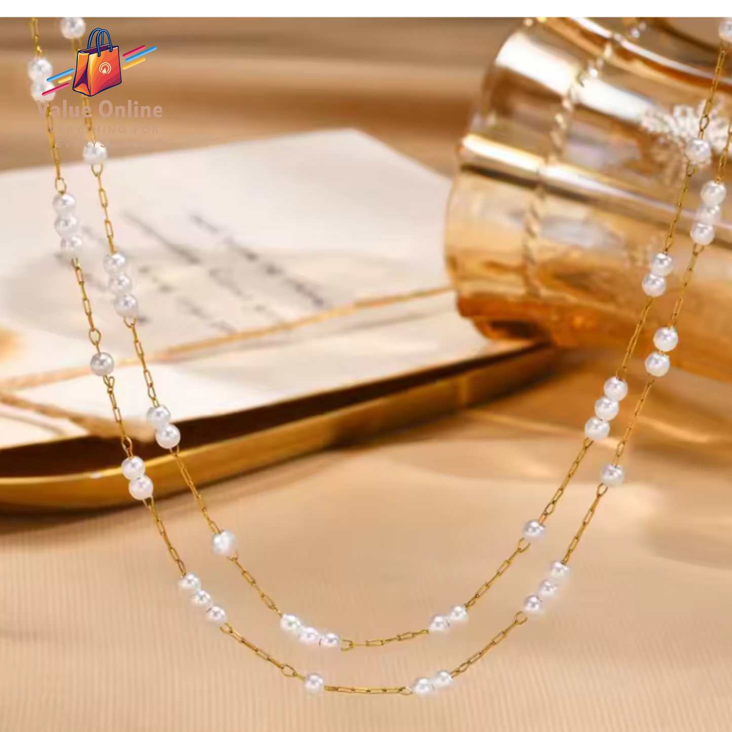 Elegant Imitation Pearls Necklace For Women