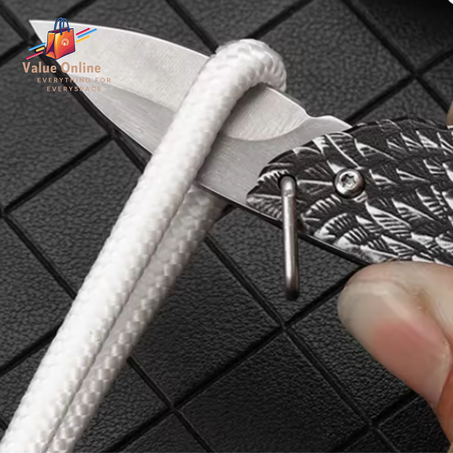 Creative Mini Zipper Keychain Knife Portable Outdoor Survival Emergency Tool