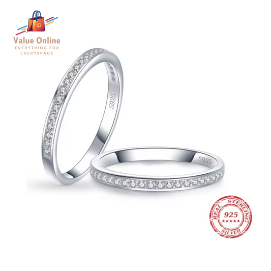 Classic Simple 100% 925 Sterling Silver Rings